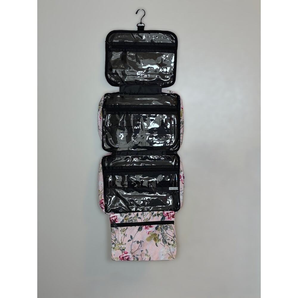Bang & Carsen Floral Hanging Toiletry Bag Pink Rose Travel Makeup Organizer Boho - Picture 5 of 9